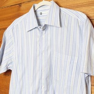 Bachrach Men’s Short Sleeve Buttoned Shirt L